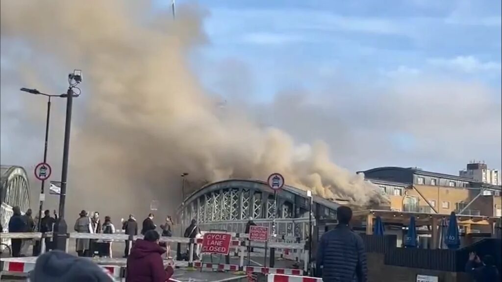 West Coast Main Line Shut Down as 70 Firefighters Battle Blaze Near Railway Tracks in Camden